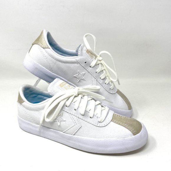 Converse Shoes - Converse Women 568901C Breakpoint Metallic Industrial Glam Low Top White Sneaker